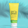 Crème solaire de sport SPF 50 à la pastèque végétalienne personnalisée d&#39;OEM